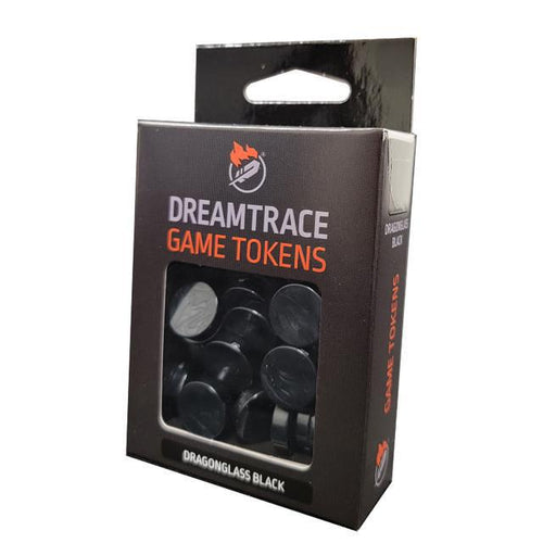 Dreamtrace Game Tokens - Dragonglass Black 40ct