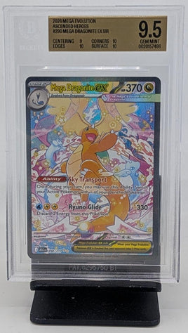 Graded Pokemon - Mega Dragonite EX SIR #290/217 Beckett 9.5 GEM MINT
