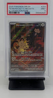 Graded Pokemon - Team Rocket's Meowth #203 IR PSA 9 MINT