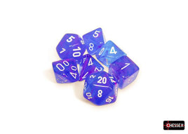 Chessex 27567 - Nebula Aura/white Luminary Polyhedral RPG Dice Set