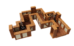 Warlock Tiles - Town & Village 1" Straight Walls Expansion