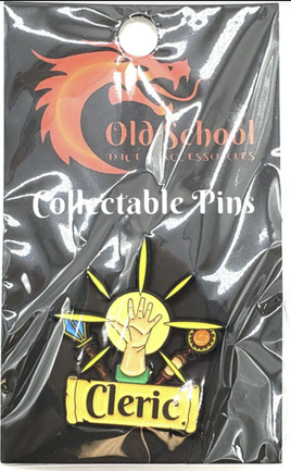 Old School Dice & Accessories Enamel Pin - Cleric