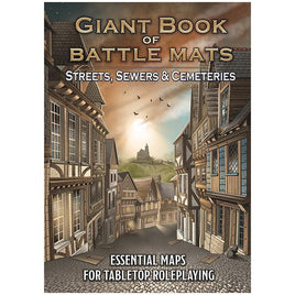 Loke Battle Mats - Giant Book of Battle Mats - Streets, Sewers, & Cemeteries