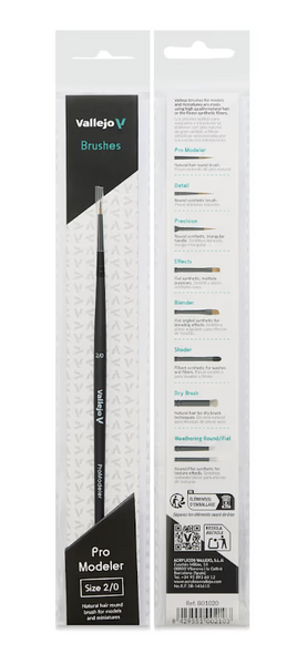 Vallejo - Pro Modeler 2/0 Natural Hair Brush