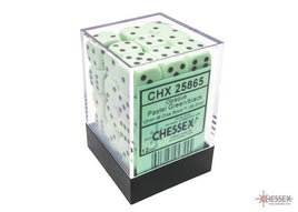 Chessex - Dice - 25865 - Pastel Green & Black 12mm d6 (36)