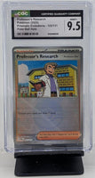 Graded Pokemon - Professor's Research #122 Poke Ball Holo CGC 9.5 MINT+