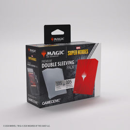 Gamegenic - MTG Double Sleeving Pack Cosmic Burst Red (105 Count)