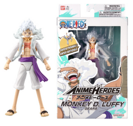 Bandai - One Piece - Monkey D. Luffy Gear 5 Anime Heroes Figure