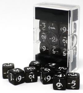 Die Hard Dice - MTG Spindown Counters Negative Power Pack: Black