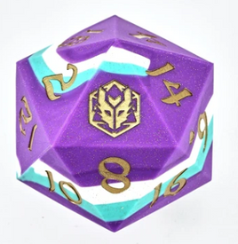 Hymgho - 55mm Chonk Rubber Silicon d20: Celestial Gleam