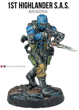 Infinity - Ariadna: 1st Highlander S.A.S (Chain Rifle)