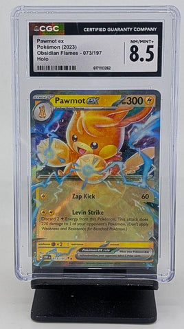 Graded Pokemon - Pawmot ex Holo E073 CGC 8.5 NM/MINT+