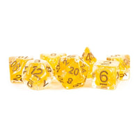 Metallic Dice Games - Dice - 7pc Pearl Citrine w/ Copper Set