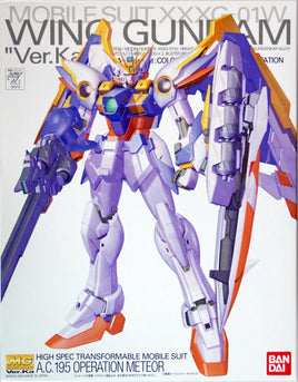 Bandai - Wing Gundam - Mobile Suit XXXG-01W Ver.ka A.C.195 Operation Meteor MG 1/100 Scale Model Kit