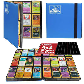 Monster - 12-Pocket Zodiac Binder - Blue 480 Capacity