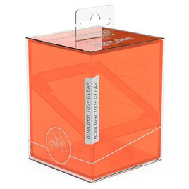 Ultimate Guard - Deck Box - Boulder 100+ - Clear Poppy Topaz