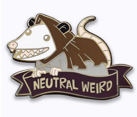 Hymgho Enamel Pin - Alternative Alignments Neutral Weird Opossum