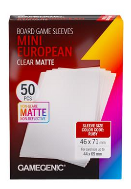 Gamegenic - Mini European Matte Board Game Sleeves (50 Count)