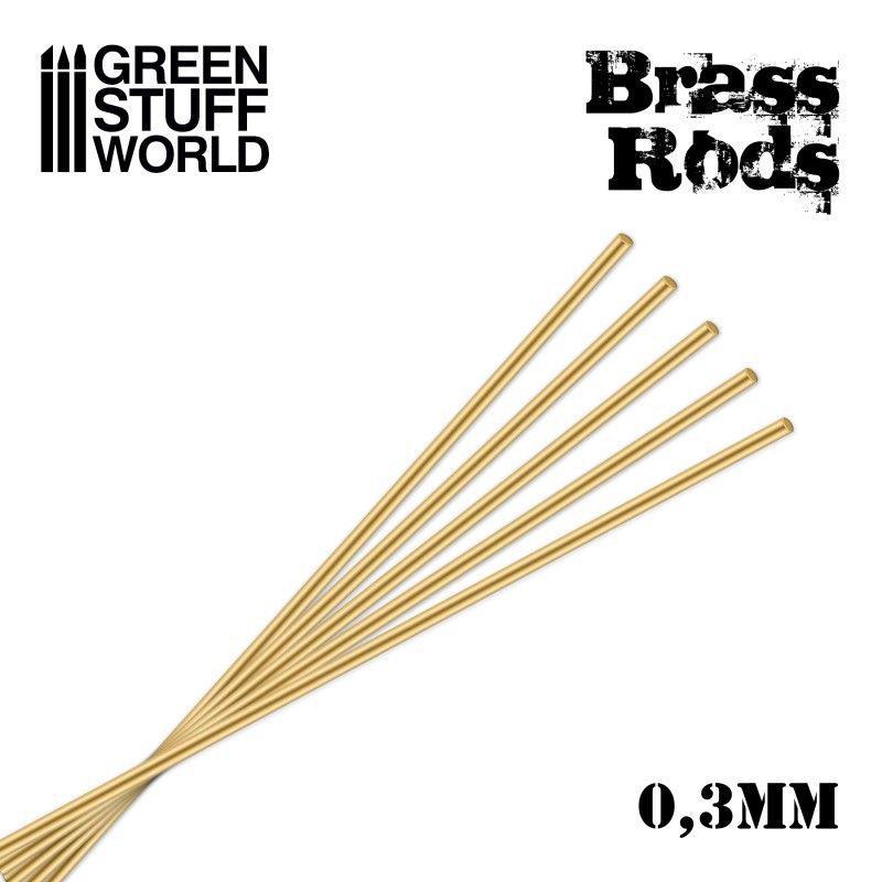 Green Stuff World - Brass Rods 0.3mm x 250mm