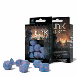 Q Workshop - Dice - Runic Glacier & Pink 7pc Set