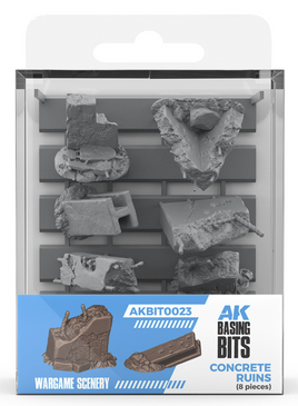 AK Interactive - Basing Bits: Concrete Ruins (8 Pieces)