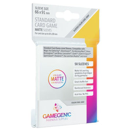 Gamegenic - Board Game Sleeves - 66x91ml Standard Card Game Matte Sleeves 50ct