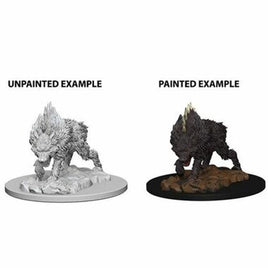 WizKids 73184 - Pathfinder Battles Deep Cuts - Direwolf Unpainted Mini