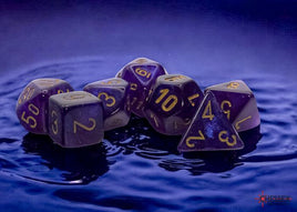 Chessex - Dice - 22581 - Borealis Royal Purple & Gold Mega-hedral 7pc Set