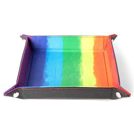 Fanroll - Dice Tray - Velvet Folding Watercolor Rainbow