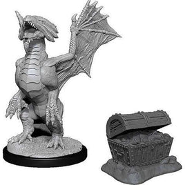 WizKids 90152 - D&D Nolzur's Marvelous Miniatures - Bronze Dragon Wyrmling & Pile of Sea Found Treasure