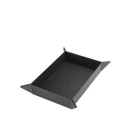 Gamegenic - Magnetic Rectangular Dice Tray - Grey & Black