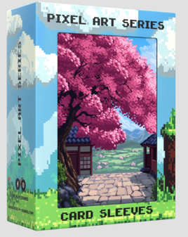 Realm Guard - Cherry Blossom Matte Pixel Art Sleeves 100+ Count