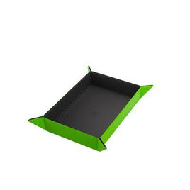 Gamegenic - Rectangular Magnetic Green & Black Reversible Dice Tray (225mm x 153mm)