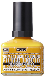 Mr. Hobby - Mr. Weathering Color - Filter Liquid Spot Yellow (WC10)