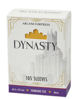 Arcane Fortress - Dynasty Sun Gold Matte Sleeves 105 Count