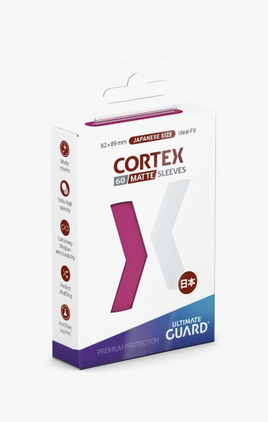 Ultimate Guard Cortex - Matte Pink Sleeves 60 Count