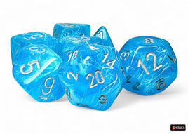 Chessex - 22566 - Luminary Mega-hedral Sky/Silver 7-Die Set