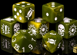 Baron of Dice - Bloody Football: Diseased Spiked Football Dice