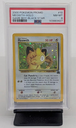 Graded Pokemon - Meowth Black Star #10 PSA 8 NM-MT