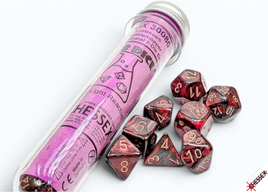 Chessex 30080 - Lab Dice: Lustrous Gothic with Copper Polyhedral RPG Dice Set (plus bonus die)