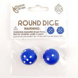 Koplow games - Round Dice Blue 1pair