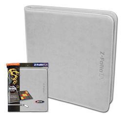 BCW - 12-Pocket Side-Load Zippered Z-Folio LX - White 480 Capacity