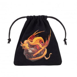 Q Workshop - Dice Bag - Dragon Black & Adorable