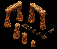 Warlock Tiles - Dripstone Bridges