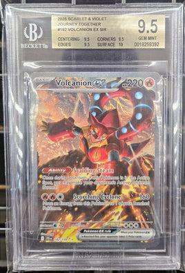 Graded Card - Pokemon - Volcanion ex SIR #182 Beckett 9.5 GEM MINT