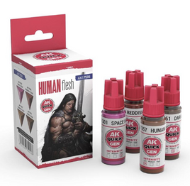 AK Interactive - Paint Set - Human Flesh Quick Gen Acrylic Set