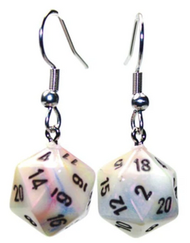Chessex - Earrings - 54206 - Festive Circus with Black Hook Earrings
