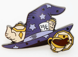 Foam Brain Games Enamel Pin - Alice's Adventures in Diceland: Mad Wizard's Hat