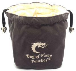 Old School Dice - Bag of Many Pouches Dice Bag - Gray