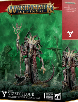 Warhammer Age of Sigmar - Skaven - Vizzik Skour - Prophet of the Horned Rat